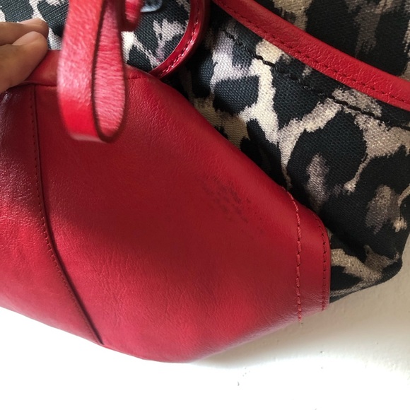 COACH OCELOT LEOPARD CARRIE PARK TOTEBAG - Picture 15 of 16